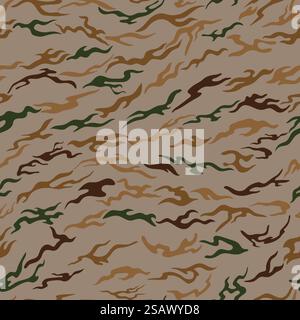 vector seamless fire camouflage design Stock Vector