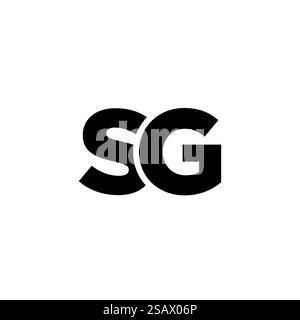 Initial letter SG Logo template design. minimal letter logo Stock ...