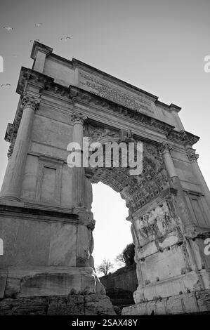 Black and white photo of ancient roman statue in close-up showing the ...