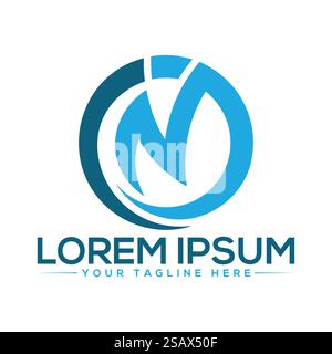 IN Letter Logo Design Stock Vector