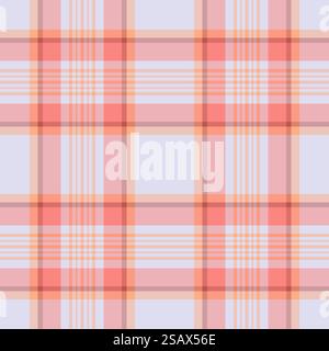 Pastel color check plaid seamless pattern. Vector illustration Stock ...