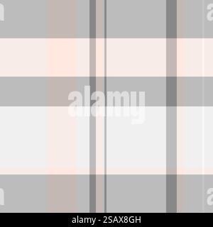 Pattern plaid seamless of textile texture background with a fabric check tartan vector in silver and grey colors.. Pattern plaid seamless of textile texture background with a fabric check tartan vector. Stock Vector