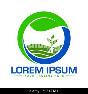 recycling logo design Stock Vector