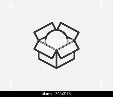 Delivery packaging vector icon. Cargo cardboard box icons. Carton package sign line geometric shapes.. Delivery packaging vector icon. Cargo cardboard box icons. Carton package sign from line geometric shapes. Stock Vector