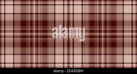 African pattern vector tartan, rough seamless check texture. Diagonal textile background plaid fabric in light and dark color. Stock Vector
