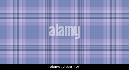 Commercial vector fabric textile, open tartan plaid check. Inspiration seamless pattern background texture in pastel and blue color. Stock Vector