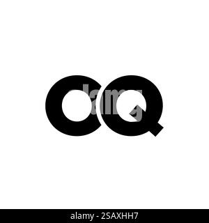 Trendy letter O and Q, OQ logo design template. Minimal monogram initial based logotype for company identity. Stock Vector