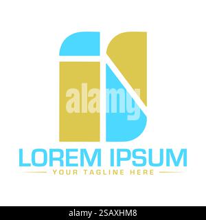 IF Letter Logo Design Stock Vector