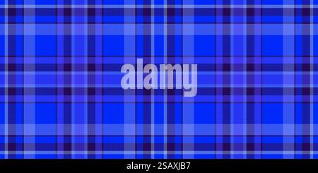 Halloween seamless tartan pattern, october textile background plaid. Outside check texture fabric vector in indigo and bright color. Stock Vector