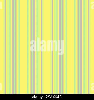 Wealth seamless textile vertical, drapery stripe texture fabric. Satin pattern lines vector background in yellow and green color. Stock Vector
