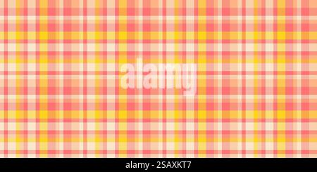 Living room pattern vector check, factory texture plaid seamless. Page textile fabric tartan background in red and blanched almond color.. Living room pattern vector check, factory texture plaid seamless. Page textile fabric tartan background in red and blanched almond colors. Stock Vector