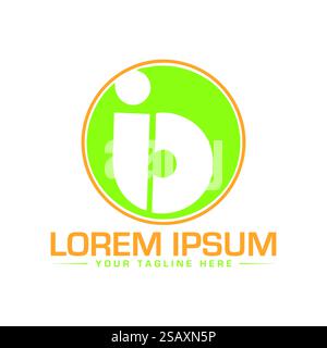 IB Letter Logo Design Stock Vector