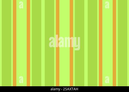 Premium fabric stripe seamless, calm texture background pattern. Complexity vertical vector lines textile in green and amber colors. Stock Vector