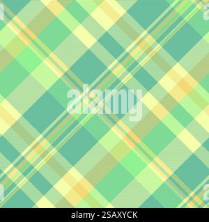 November texture plaid seamless, decorating tartan textile vector. Nostalgia fabric pattern background check in mint and green color. Stock Vector
