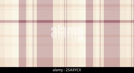 Scenery pattern vector fabric, diwali seamless tartan plaid. Majestic textile check texture background in old lace and light colors palette. Stock Vector