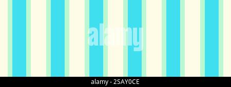 Hat seamless textile stripe, dining room texture lines vector. Ragged fabric pattern vertical background in light and cyan colors palette. Stock Vector