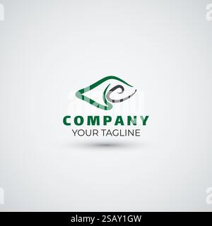 abstract eyes vision logo design template eye icon Stock Vector