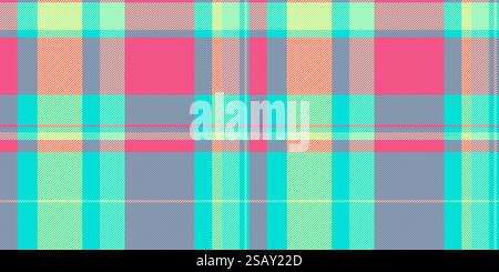 Revival textile seamless plaid, pastel tartan fabric check. Infant texture pattern vector background in teal and red color.. Revival textile seamless plaid, pastel tartan fabric check. Infant texture pattern vector background in teal and red colors. Stock Vector