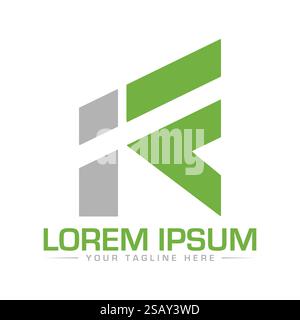 IF Letter Logo Design Stock Vector