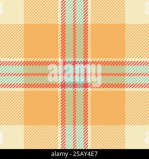 Textile design of textured plaid. Checkered fabric pattern tartan for shirt, dress, suit, wrapping paper print, invitation and gift card.. Textile design of textured plaid. Checkered fabric pattern swatch for shirt, dress, suit, wrapping paper print, invitation and gift card. Stock Vector