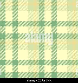 Fashion texture background tartan, printout fabric pattern check. Colorful vector textile seamless plaid in light and pastel colors palette. Stock Vector
