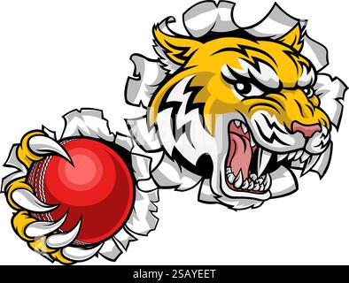 Wildcat Bobcat Bobcats Wildcats Cricket Mascot Stock Vector