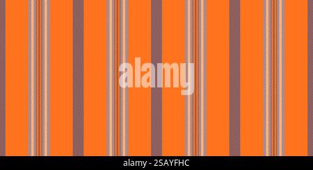 Motif vector seamless textile, sheet vertical lines background. Trim pattern texture stripe fabric in indian orange and blue colors palette. Stock Vector