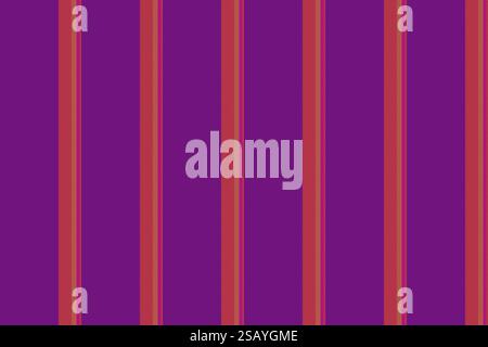 Abstract background seamless fabric background, curtain vertical textile lines. Modern pattern texture stripe vector in bright and purple colors palette. Stock Vector