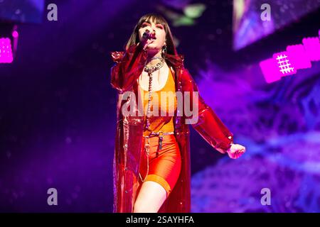 Rita Ora and Charli XCX performing at the O2 Arena -24th May 2019 Stock Photo