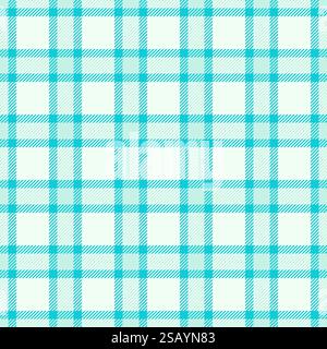 Border background pattern check, back to school tartan seamless texture. Girl vector textile fabric plaid in honey dew and cyan colors palette.. Border background pattern check, back to school tartan seamless texture. Girl vector textile fabric plaid in honey dew and cyan colors. Stock Vector