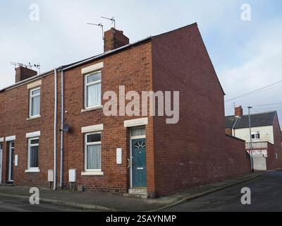 Former miners houses, Ninth Street, Blackhall Colliery, County Durham, England, UK Stock Photo