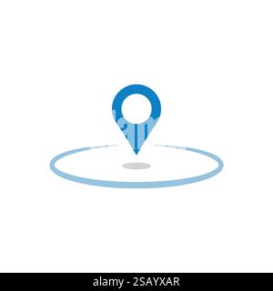 Location and Map Pin Icon Vector Design. stock illustration Stock Vector