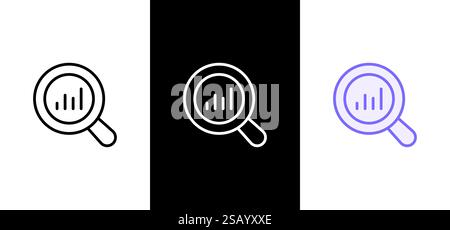 magnifying glass icon vector, filled flat sign, solid pictogram isolated on white, logo illustration Stock Vector