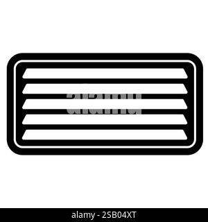 Rectangular air vent or ventilation grate vector illustration Stock ...