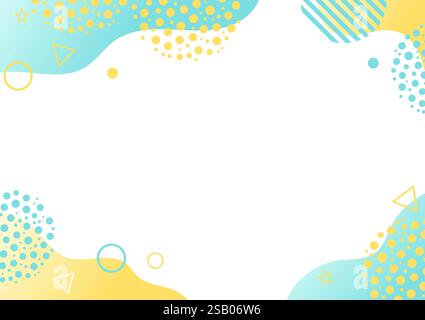 Abstract geometric shape pattern background with gradient winter color. vector illustration Stock Vector