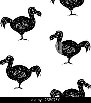 Drawing of Dodo dront - hand sketch of extinct bird Stock Vector Image ...