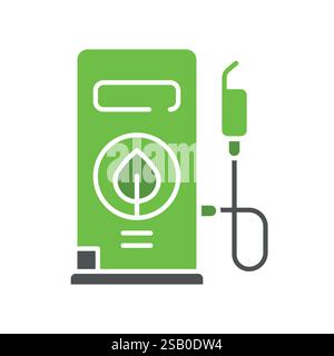 Biofuel flat icon. Vector isolated element. Stock Vector