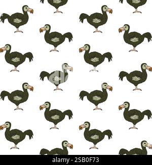Dodo bird extinct animal illustration Stock Vector Image & Art - Alamy