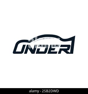car protective cover icon logo design template Stock Vector