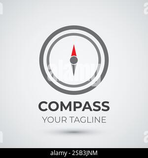 Compass logo design vector template Stock Vector