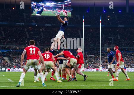 Hugo Auradou during the 6 or Six Nations Championship rugby match