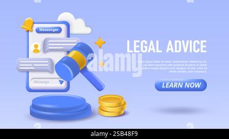 Legal advice concept illustration. Vector illustration Stock Vector