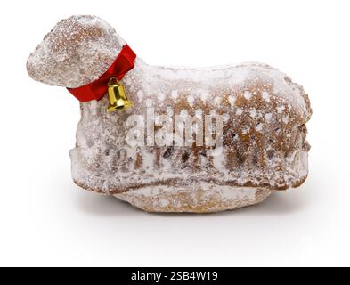 Agneau Pascal cake, a sweet for Easter from Alsace, France. Stock Photo