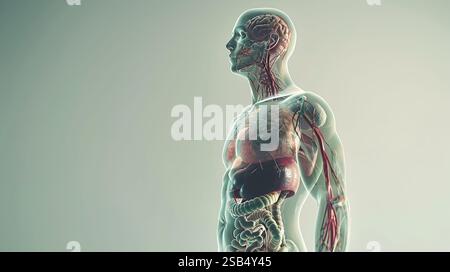 Human Anatomy visualization - Internal Organs Stock Photo - Alamy