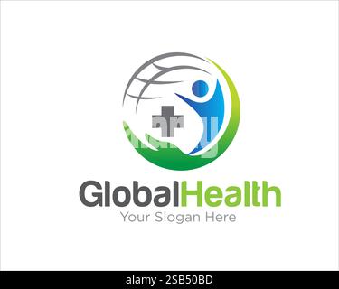 global health care logo designs for medical service Stock Vector