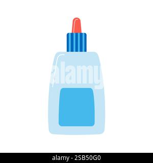 soap in bottle push dispenser. Vector illustration Stock Vector