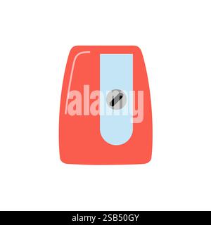Pencil Sharpener Isolated on White Background. Vector illustration Stock Vector