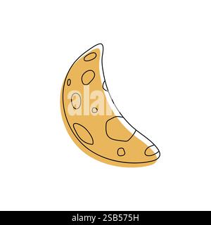 Moon icon vector. Moon an star icon. Logo illustration on white background. Flat design style. Vector illustration Stock Vector