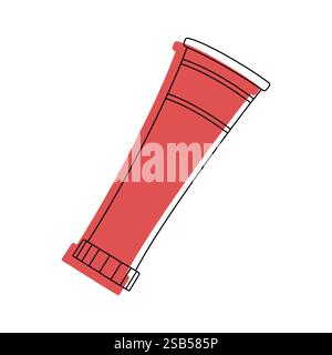 Line Telescope icon illustration isolated vector sign symbol. Vector illustration Stock Vector