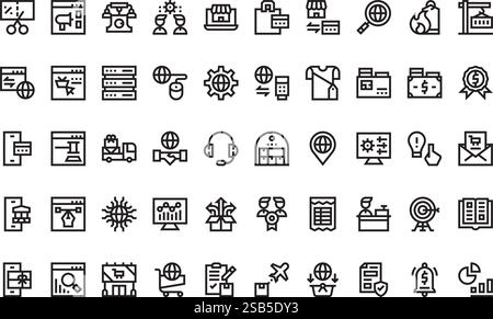 High-Quality Vector Icons Collection with Editable Stroke. Ideal for Professional and Creative Projects Stock Vector